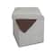 Simplify 15" Faux Linen Folding Storage Ottoman Cube